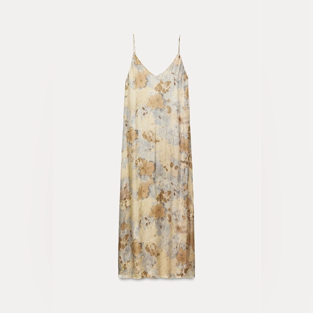 Zara printed slip dress - Sz XS - NWT